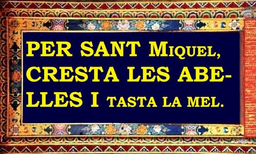 Per Sant Miquel, cresta les abelles i tasta la mel