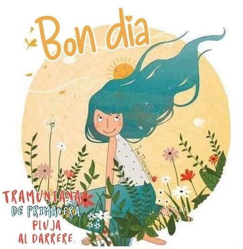 Tramuntana de primavera, pluja al darrere