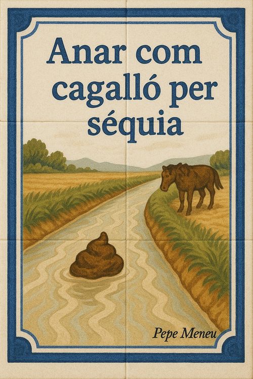 Anar com cagalló per séquia
