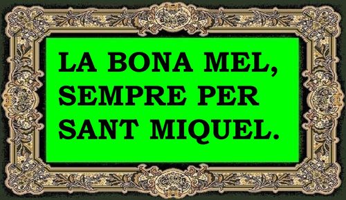Si vols mel, fes-la per Sant Miquel