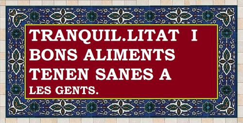 Tranquil·litat i bons aliments