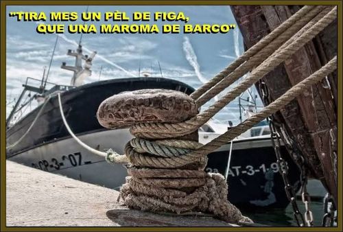 Tira més un pèl de figa que una maroma de barco