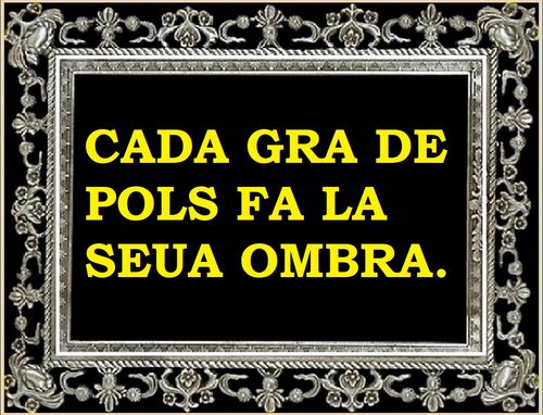 Cada gra de pols fa la seva ombra