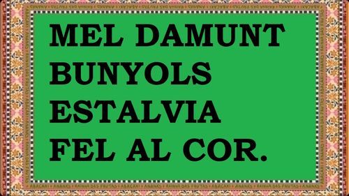 Mel damunt bunyols
