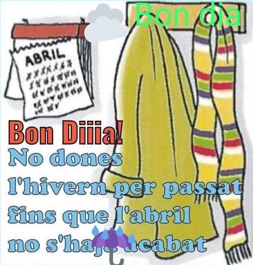 Fins que la lluna d'abril no hagi passat, no donis l'hivern per acabat