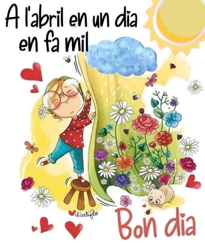 A l'abril, en un dia en fan mil