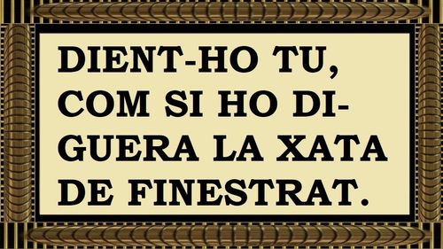 Dient-ho tu, com si ho diguera la xata de Finestrat