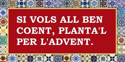 Si vols l'all ben coent, planta'l per l'Advent; si el vols ben fi, planta'l per Sant Martí; però si el vols vertader, fes-lo pel gener