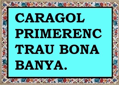 Anyell primerenc treu bona banya