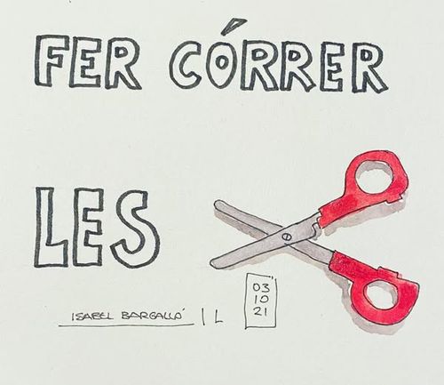Fer córrer (o anar) les tisores
