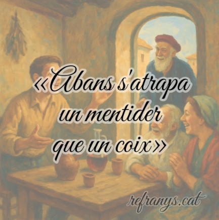 Abans s'atrapa un mentider que un coix