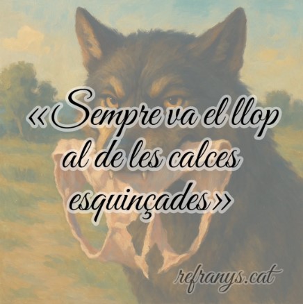 Sempre va el llop al de les calces esquinçades