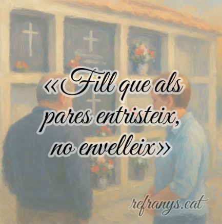 Fill que als pares entristeix, no envelleix