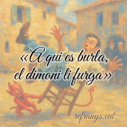 A qui es burla el dimoni li furga