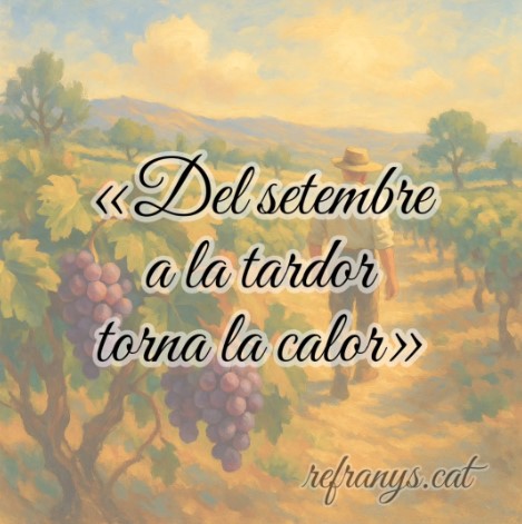 Del setembre a la tardor torna la calor