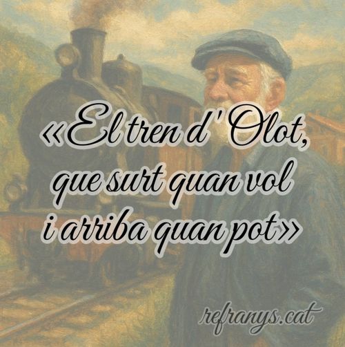 El tren d'Olot surt quan vol i arriba quan pot
