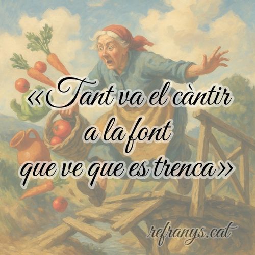 Tant va el càntir a la font que ve que es trenca