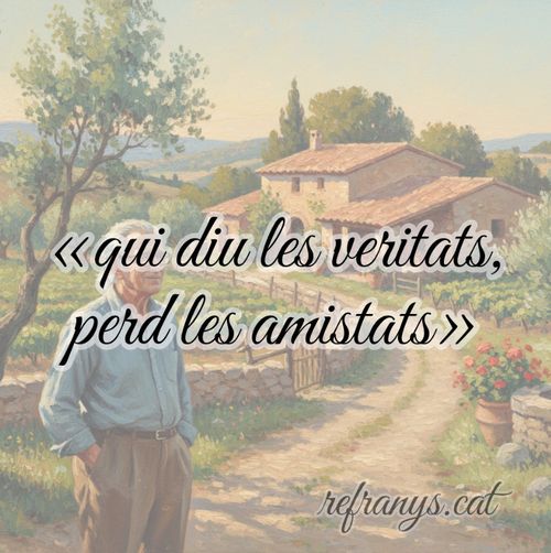 Qui diu les veritats, perd les amistats