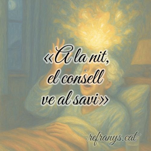 A la nit, el consell ve al savi