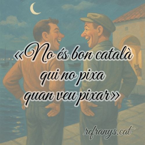 No és bon català qui no pixa quan veu pixar