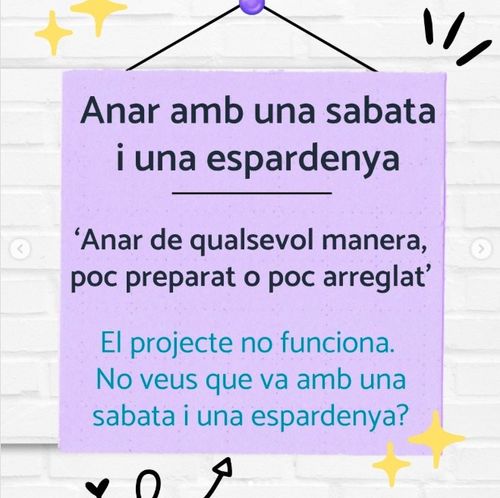 Amb una sabata i una espardenya