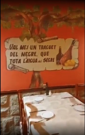 Val més un traguet del negre que tota l'aigua del Segre