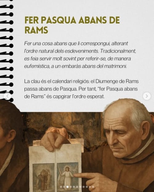 Fer Pasqua abans de Rams