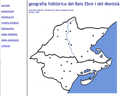 Aragonés Salvat, Albert (2002): Geografia folklòrica del Baix Ebre i del Montsià