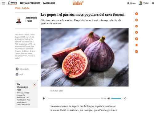 «Les popes i el parrús: mots populars del sexe femení»