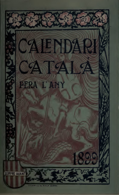 Calendari català, per a l'any 1899