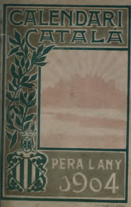 Calendari català, per a l'any 1904