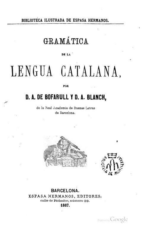 Gramática de la lengua catalana