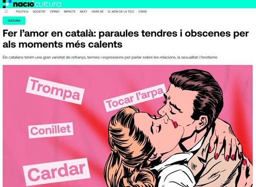 «Fer l’amor en català: paraules tendres i obscenes per als moments més calents»