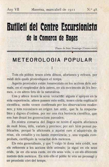 «Meteorologia popular»