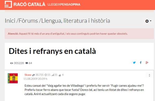 Racó Català - Dites i refranys en català