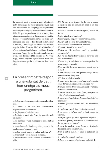 «Expressions lingüístiques que feien servir els pares»