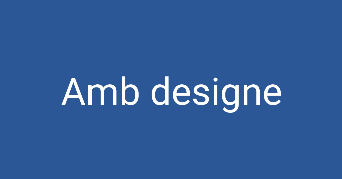 Amb designe | PCCD