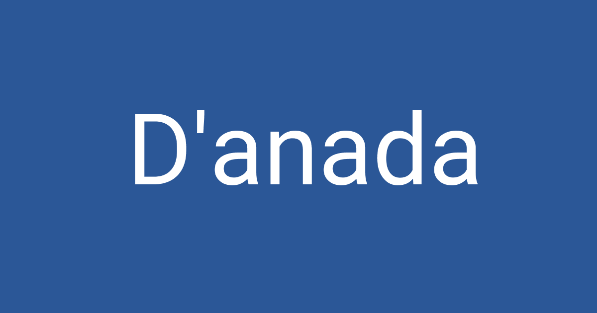 D'anada | PCCD