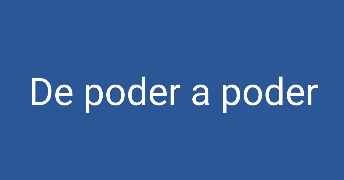 Poder Command De poder a poder | PCCD