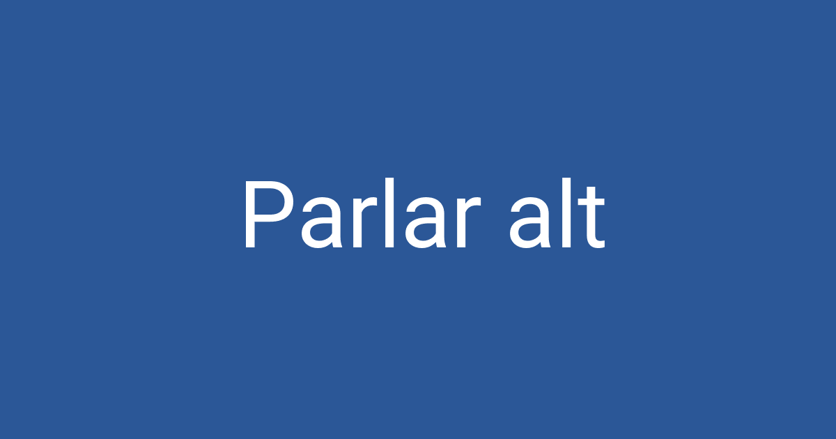 Parlar alt | PCCD