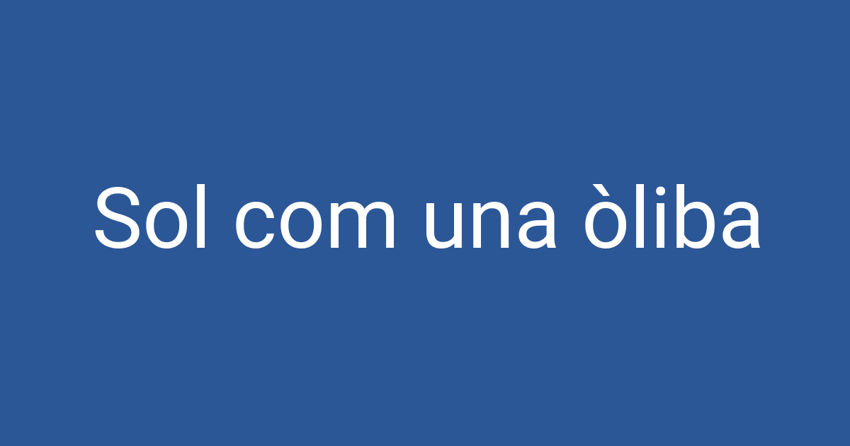 Vernsol Sol com una òliba | PCCD